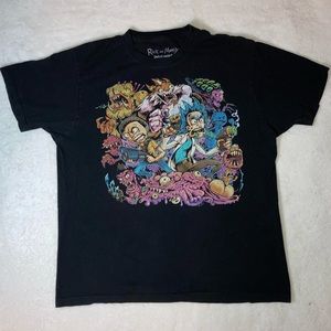 Black Rick and Morty T-shirt